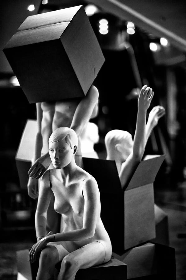 Mannequin Photograph - Boxes by Marius Noreger