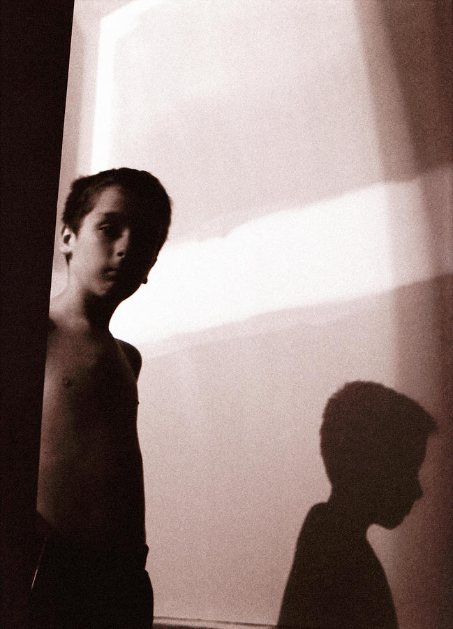 Boy and Shadow Photograph by Katherine Huck Fernie Howard