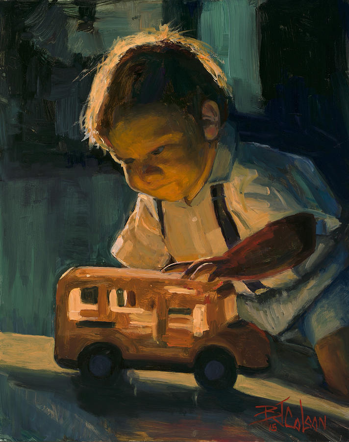 Boy and Their Toys Painting by Billie Colson