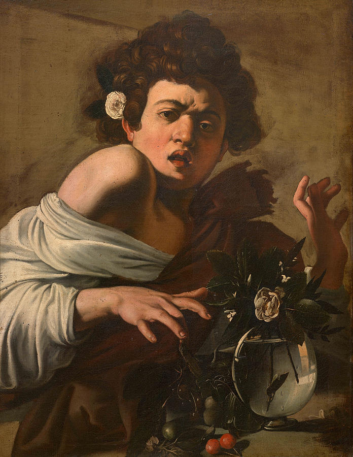 Boy Bitten by a Lizard. Version 2 Painting by Caravaggio