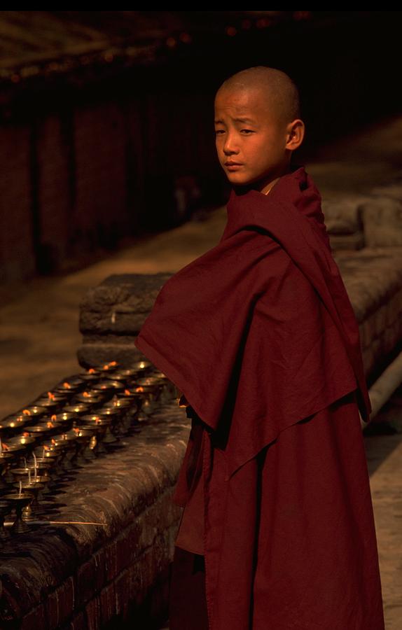 Boy Buddhist in Bodh Gaya by Travel Pics Boy Buddhist in Bodh Gaya by Travel Pics
