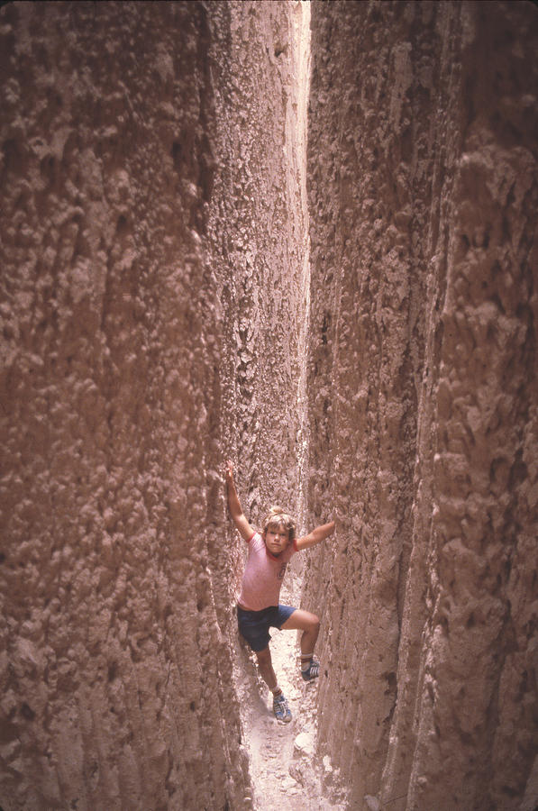 MP-596-Boy in Slot Canyon, NV Photograph by Ed  Cooper Photography