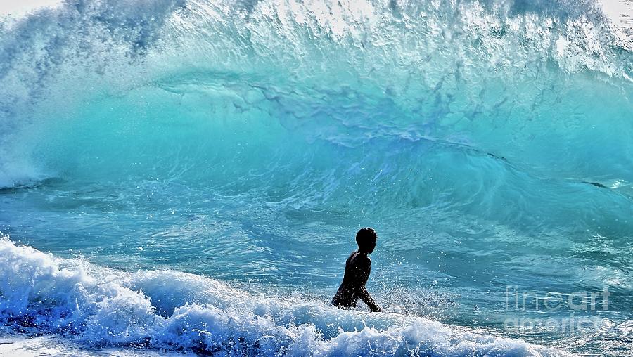Boy in the Blue Abyss Photograph by Debra Banks