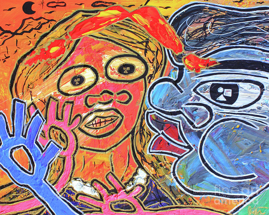 Boy Meets Girl Painting by Odalo Wasikhongo