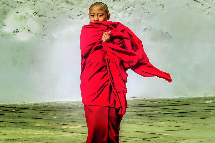 Boy Monk Photograph by Pravine Chester