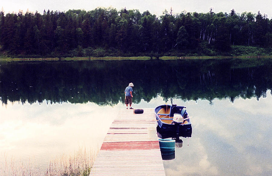 Boy on the Dock AE Photograph by Lyle Crump