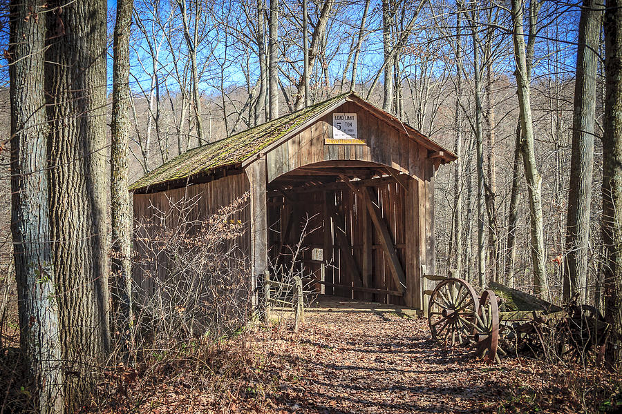Boy Scout Camp Covered Bridge  Photograph by Jack R Perry