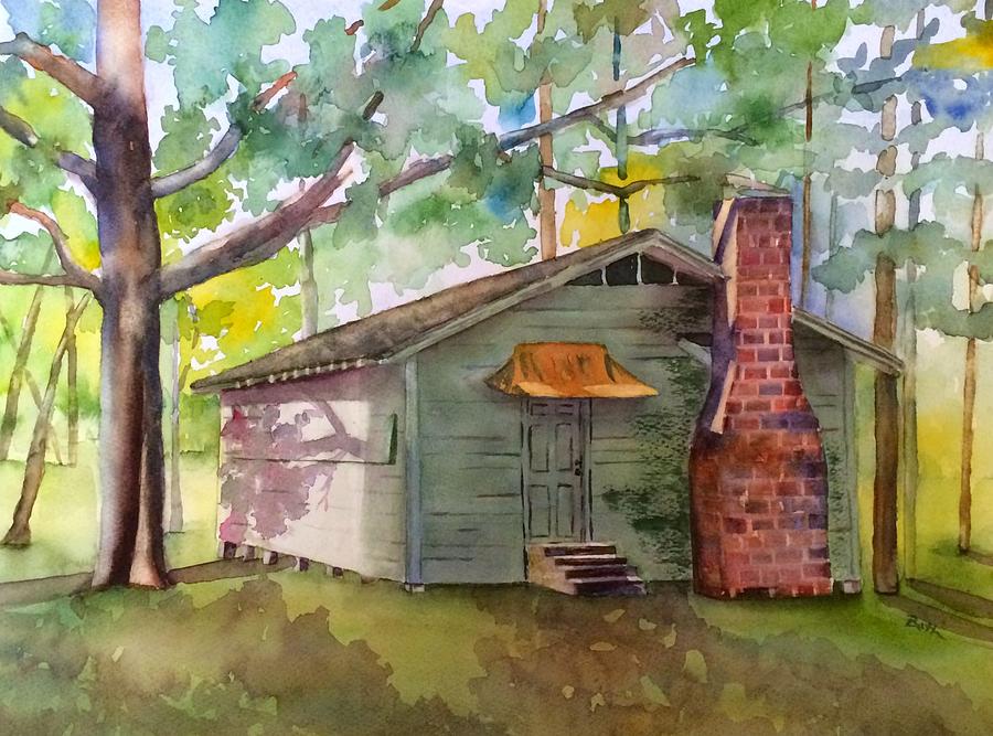 Boy Scout Hut Painting by Beth Fontenot
