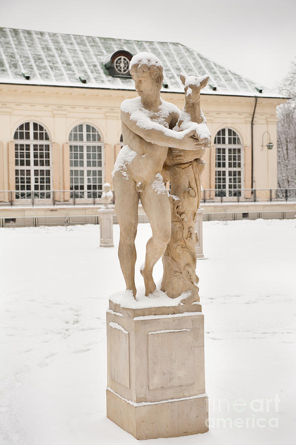 Boy statue in Old Orangery Photograph by Arletta Cwalina
