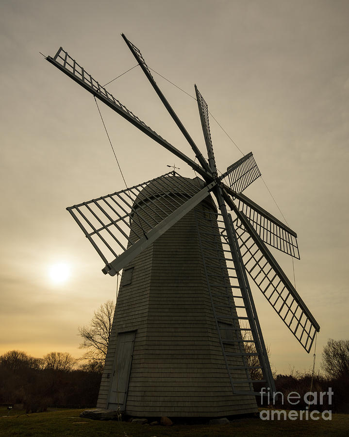 Boyds Old Smock Mill - Rhode Island Windmill Photograph by JG Coleman