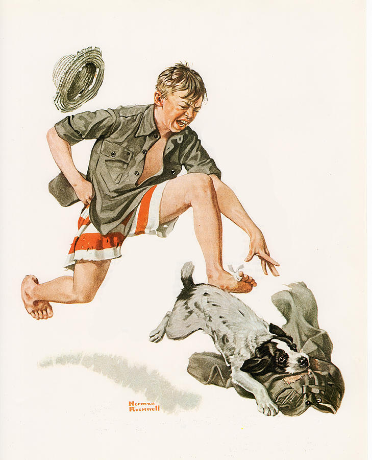 Boys Best Friend Painting by Norman Rockwell