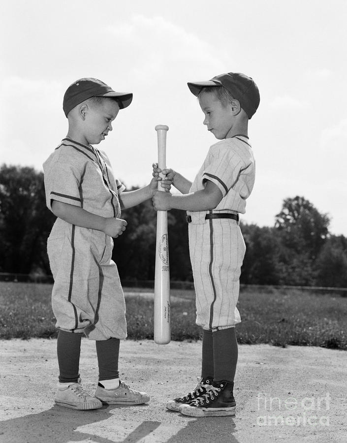 Boys Choosing Sides In Baseball Game Photograph by H. Armstrong Roberts/ClassicStock