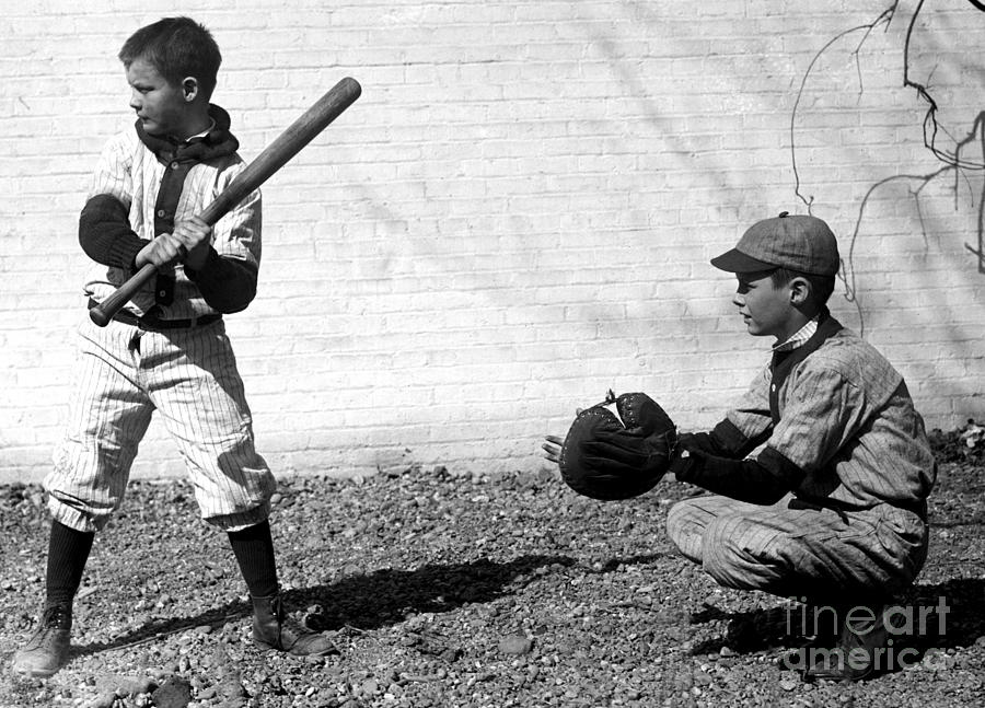 Boys Playing Baseball 1923 Science Source 