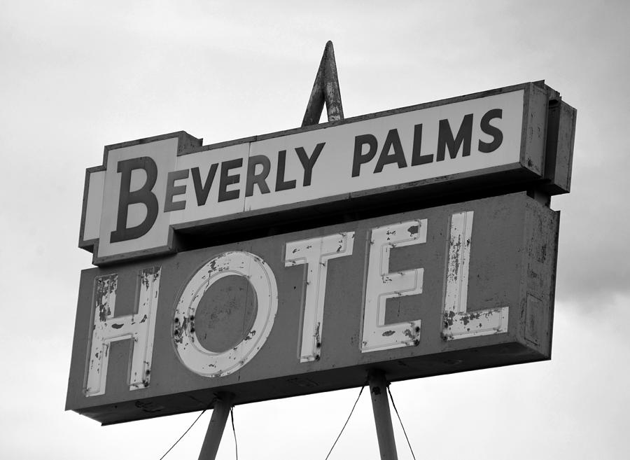 BP hotel sign 1940s Photograph by David Lee Thompson