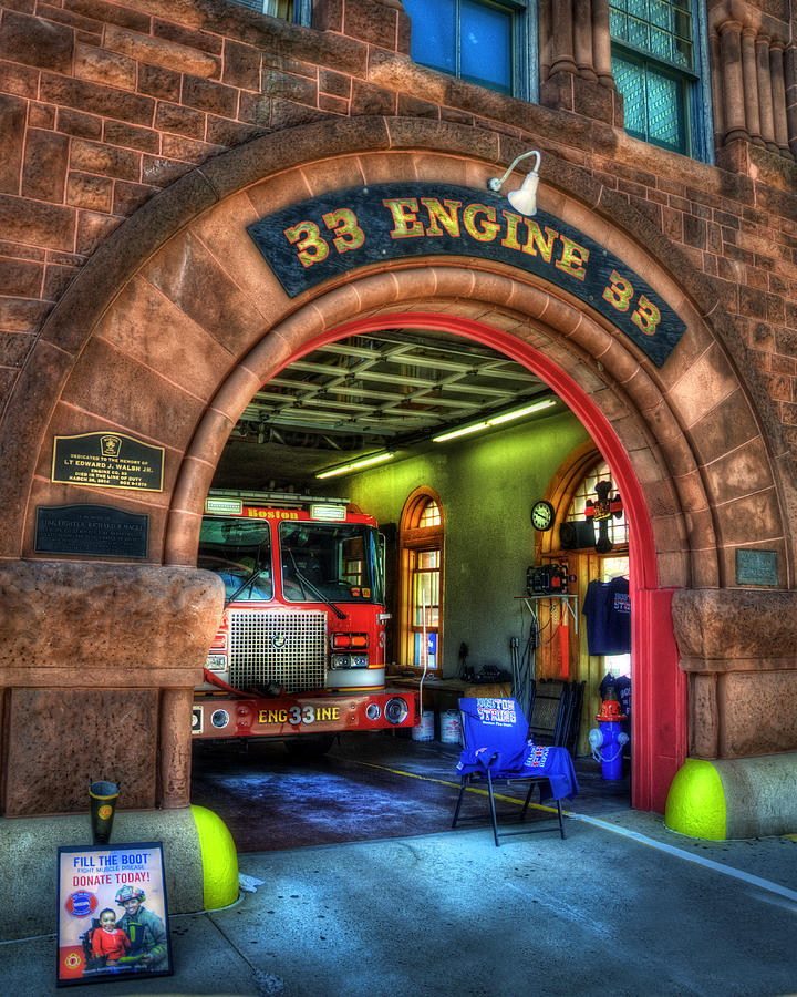 Boston Fire Dept - Engine 33 Ladder 15 Photograph by Joann Vitali