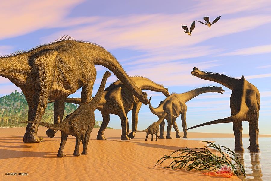brachiosaurus painting