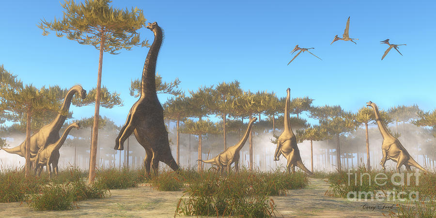 brachiosaurus painting