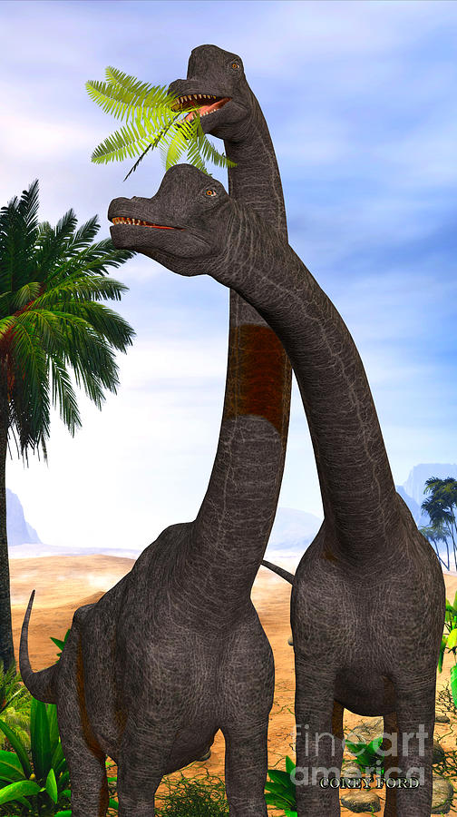 brachiosaurus painting