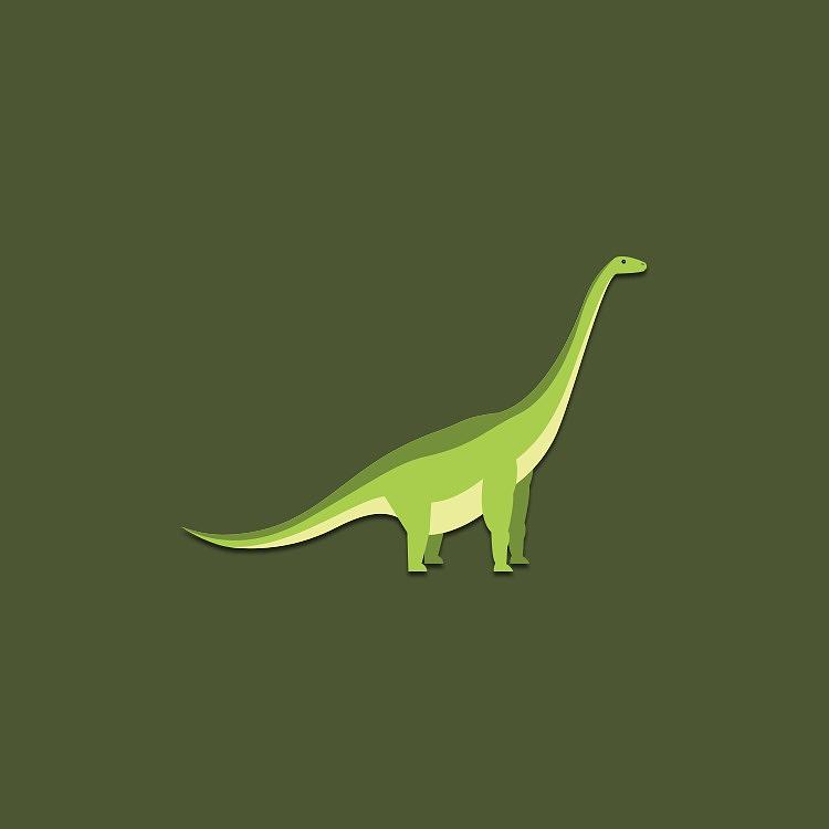 Brachiosaurus Painting by Kids Cutouts - Fine Art America