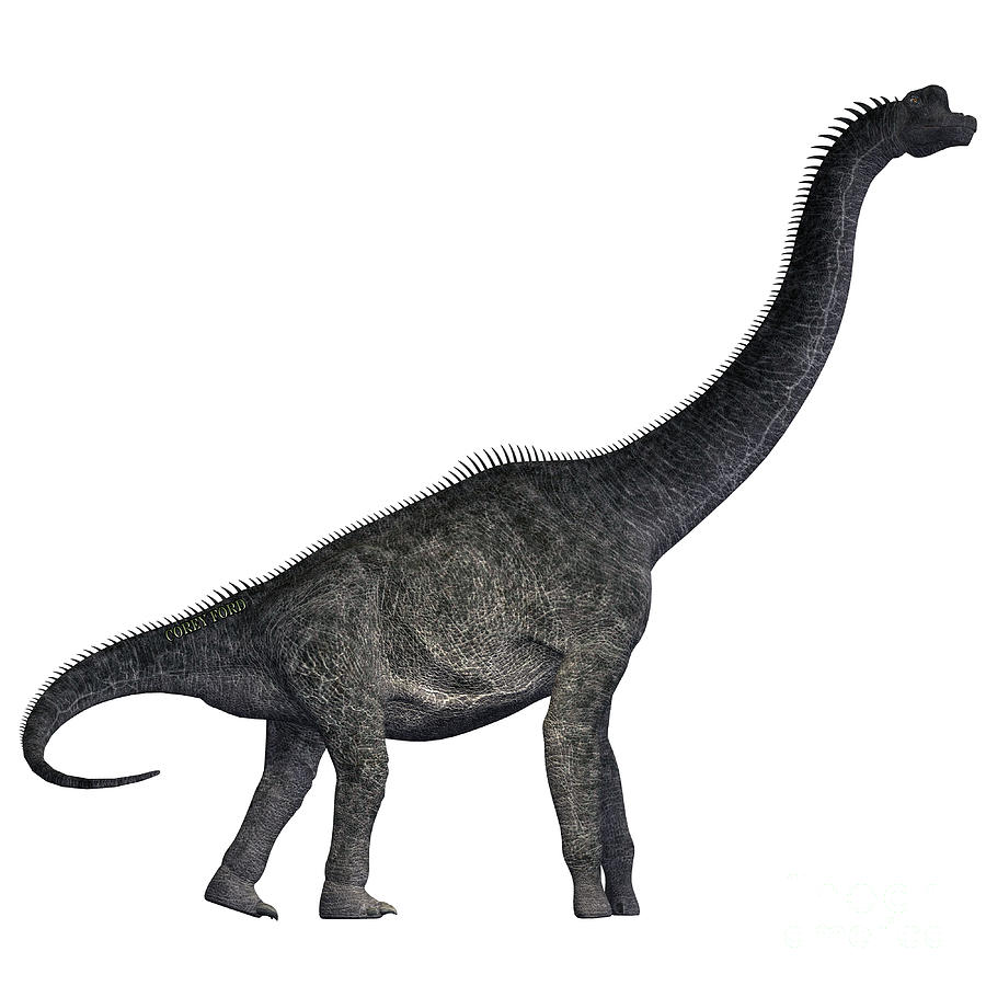 brachiosaurus painting