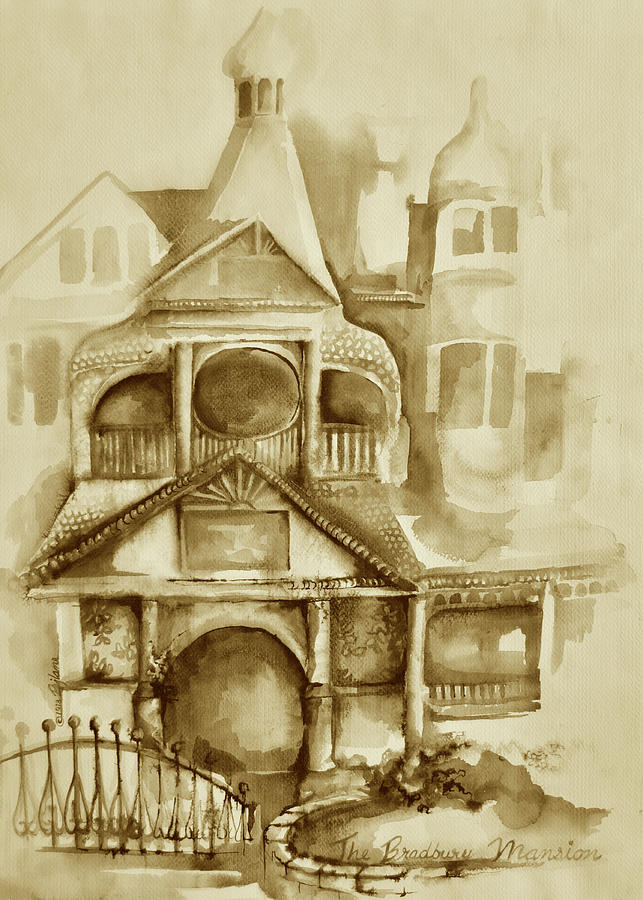 Bradbury Mansion, Sepia by BJ Lane Bradbury Mansion, Sepia by BJ Lane