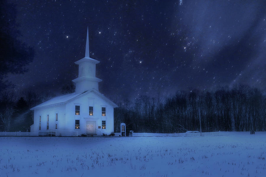 Winter Photograph - Bradford County Starlight by Lori Deiter
