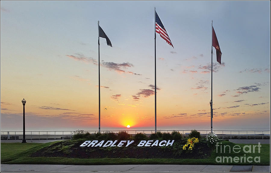 Bradley Beach at Sunrise Photograph by Rich Despins | Fine Art America