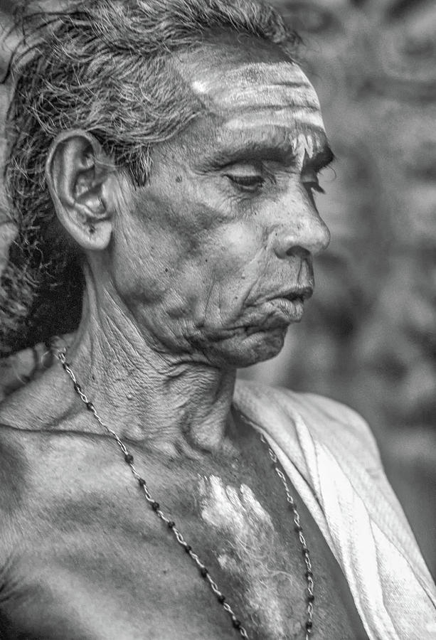 Brahmin Priest - bw Photograph by Steve Harrington - Fine Art America