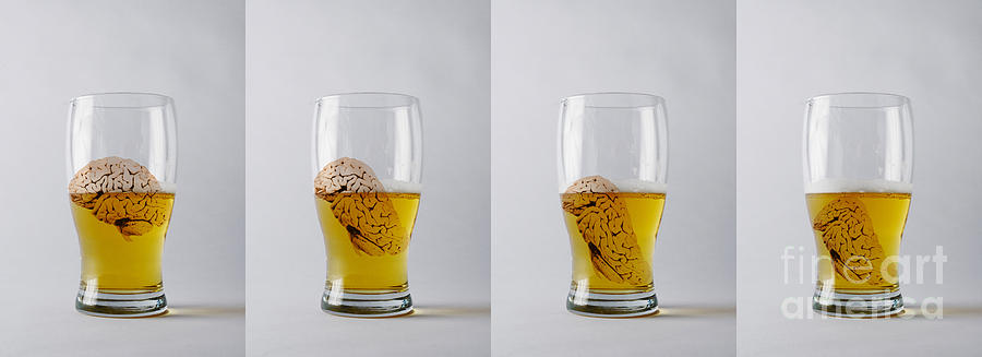 Brain And Alcohol, Conceptual Photograph by Mary Martin
