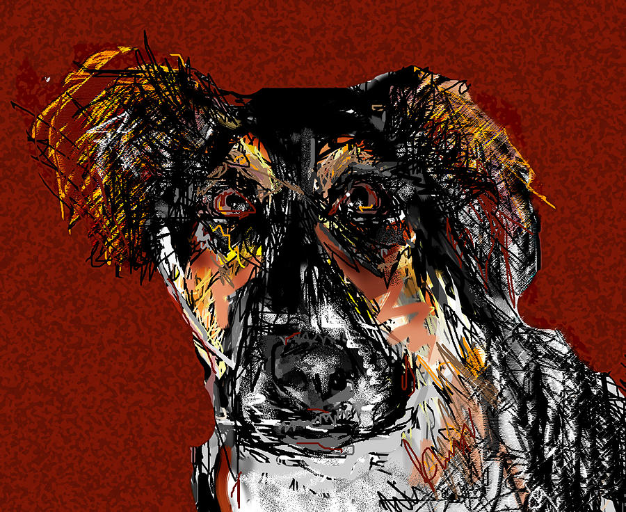 Dog Digital Art - Brak by Joyce Goldin