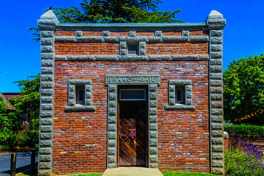 Architecture Photograph - Branch Jail Jamestown by Garry Gay
