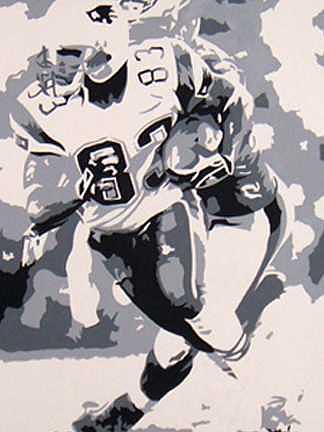 Football Painting - Branch by Michael James Toomy Football Painting - Branch by Michael James Toomy