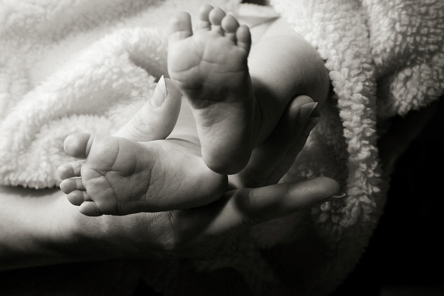 Brand New Toes Photograph by Monte Arnold