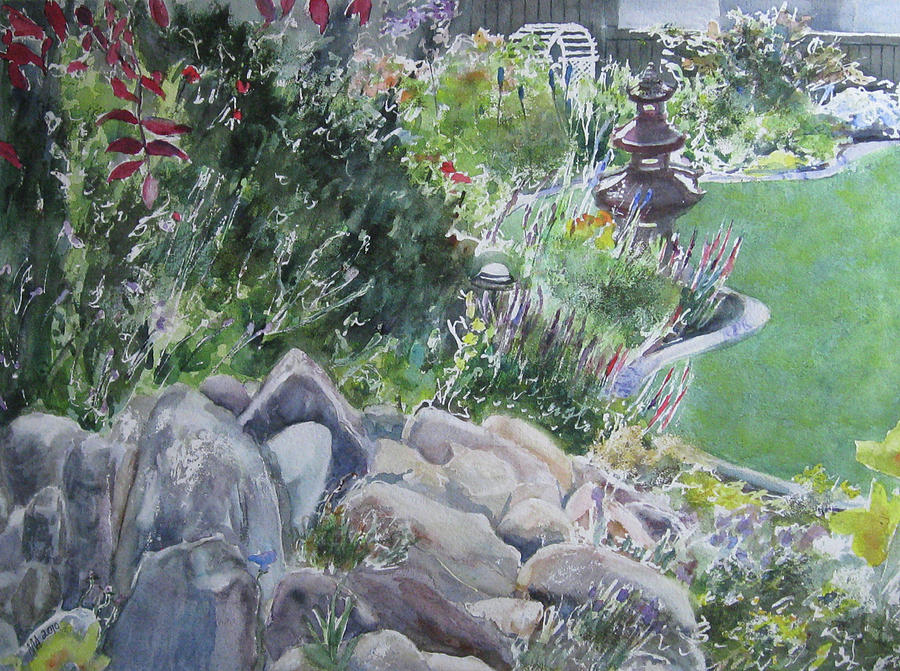 Brandenberg Garden Painting by Madeleine Arnett
