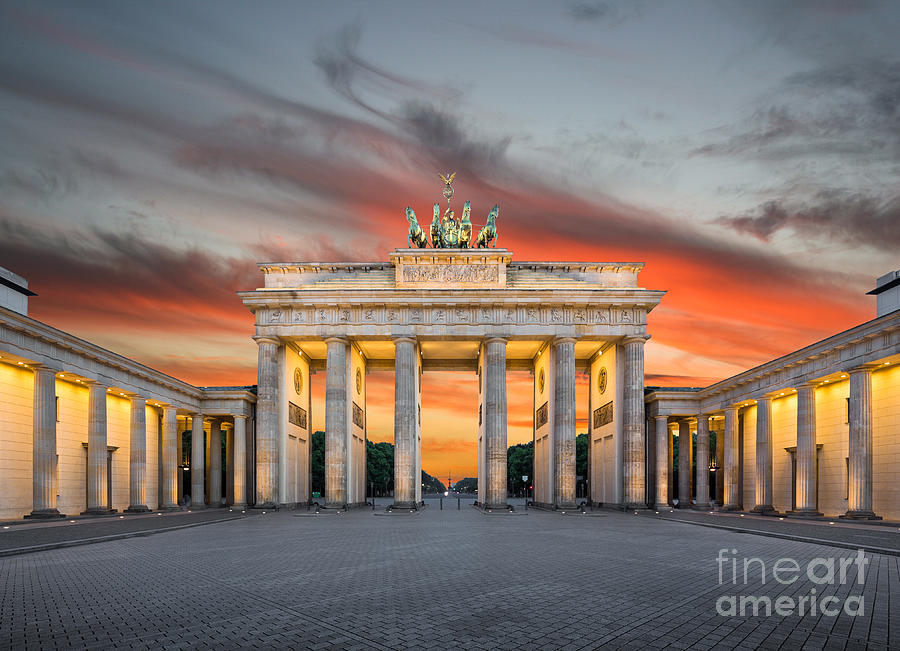 Brandenburg Gate Sunset Photograph by JR Photography