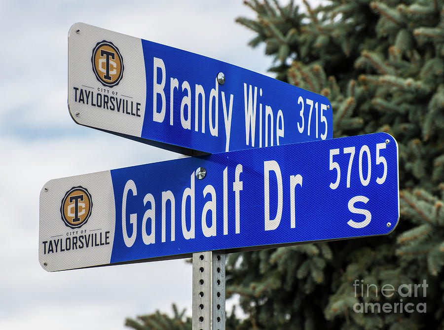 Brandywine and Gandalf Street Signs Photograph by Gary Whitton