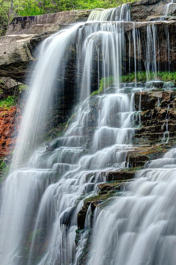 Cuyahoga Valley National Park Photograph - Brandywine Falls Cascade by Matt Hammerstein