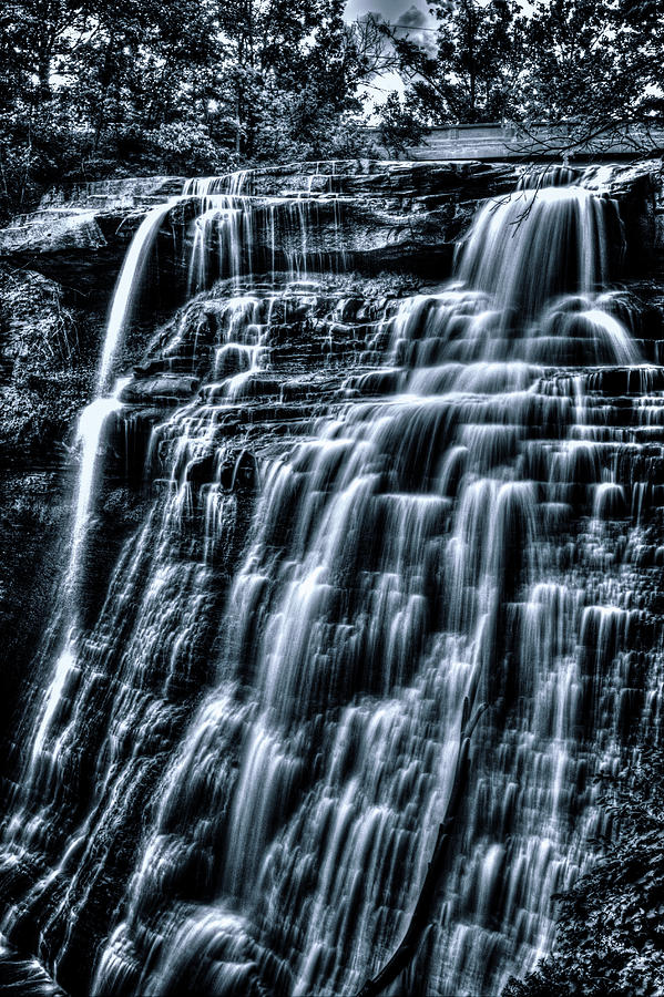 Brandywine Falls from Mid-Level Photograph by Roger Passman