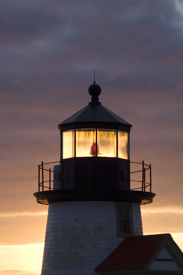 Lighthouse Photograph - Brant Point Lanthorn - Nantucket by Henry Krauzyk
