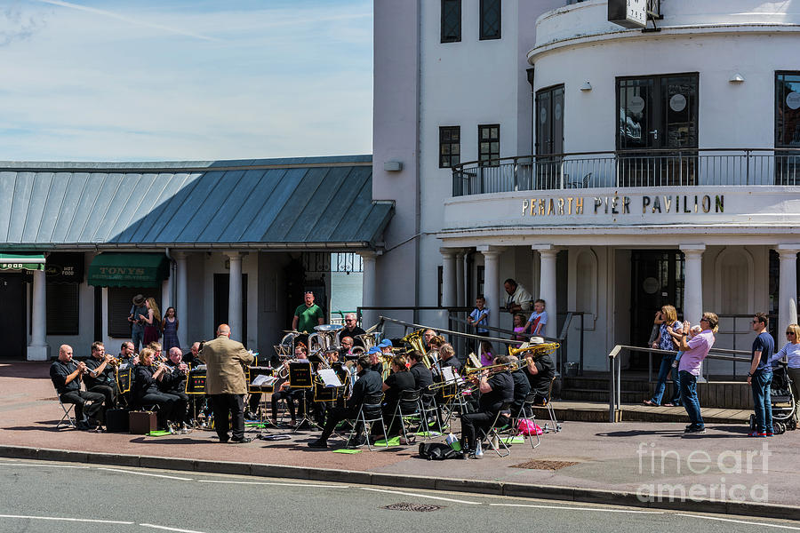 Brass Band At The Pier Photograph by Steve Purnell
