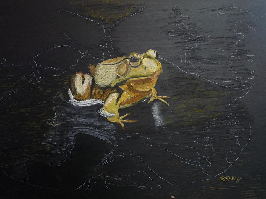 Brass Frog Pastel by Richard Le Page