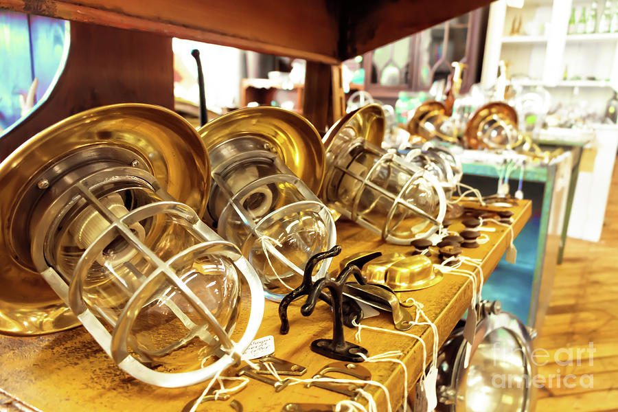 Brass Lanterns Photograph by Elizabeth Dow