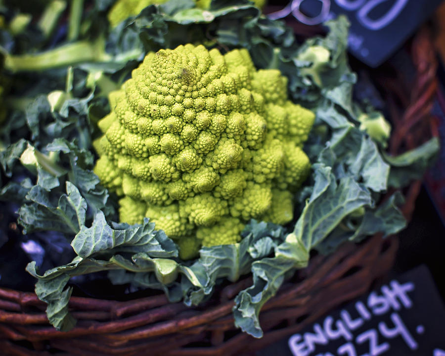 Food And Beverage Photograph - Brassica oleracea by Heather Applegate
