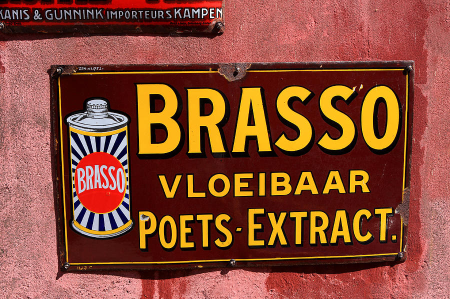 Brasso Advertising Sign Photograph by Aidan Moran