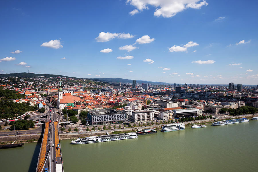 Bratislava Capital City Cityscape in Slovakia Photograph by Artur Bogacki