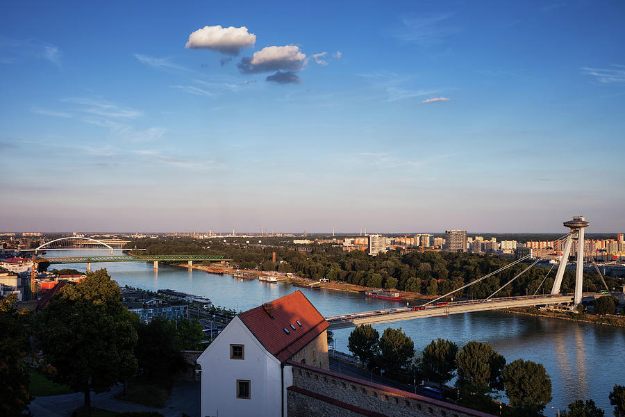Bratislava City at Sunset Photograph by Artur Bogacki