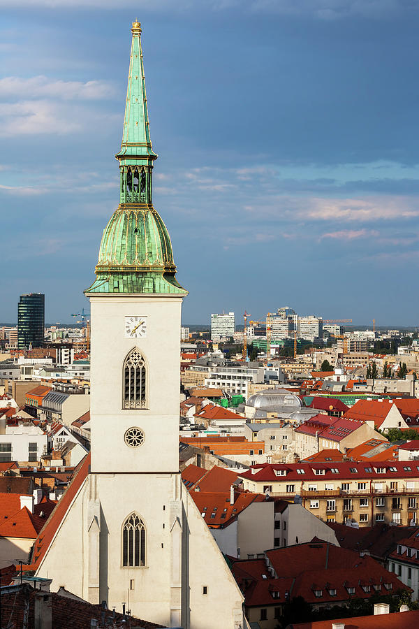 Bratislava Cityscape With Cathedral Tower Photograph by Artur Bogacki