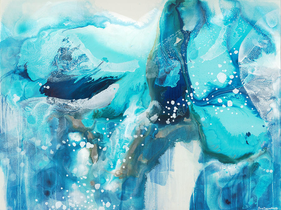 Abstract Painting - Brave Depths by Claire Desjardins