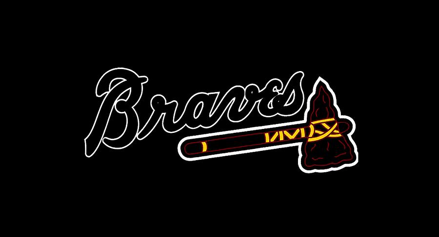 Atlanta Braves Logo Onesie by Jeromi Cesk - Pixels