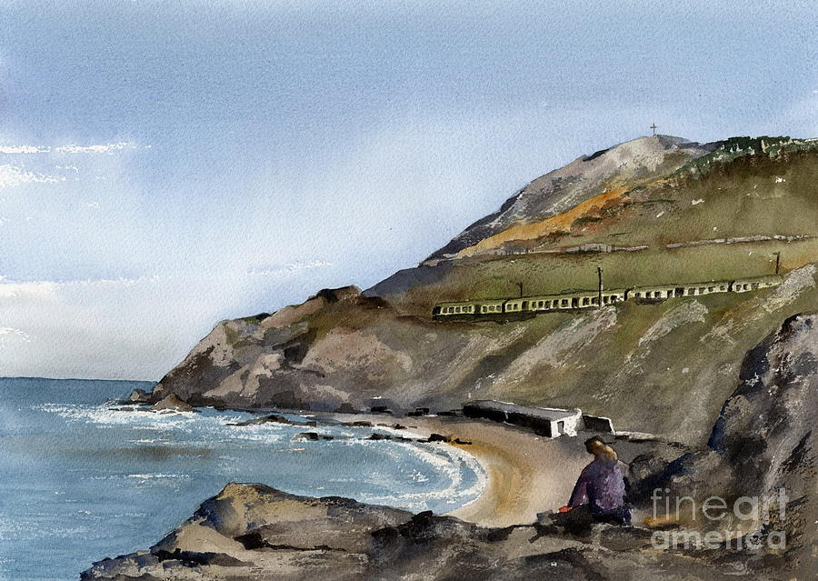 BRAY... Naylors Cove  Painting by Val Byrne